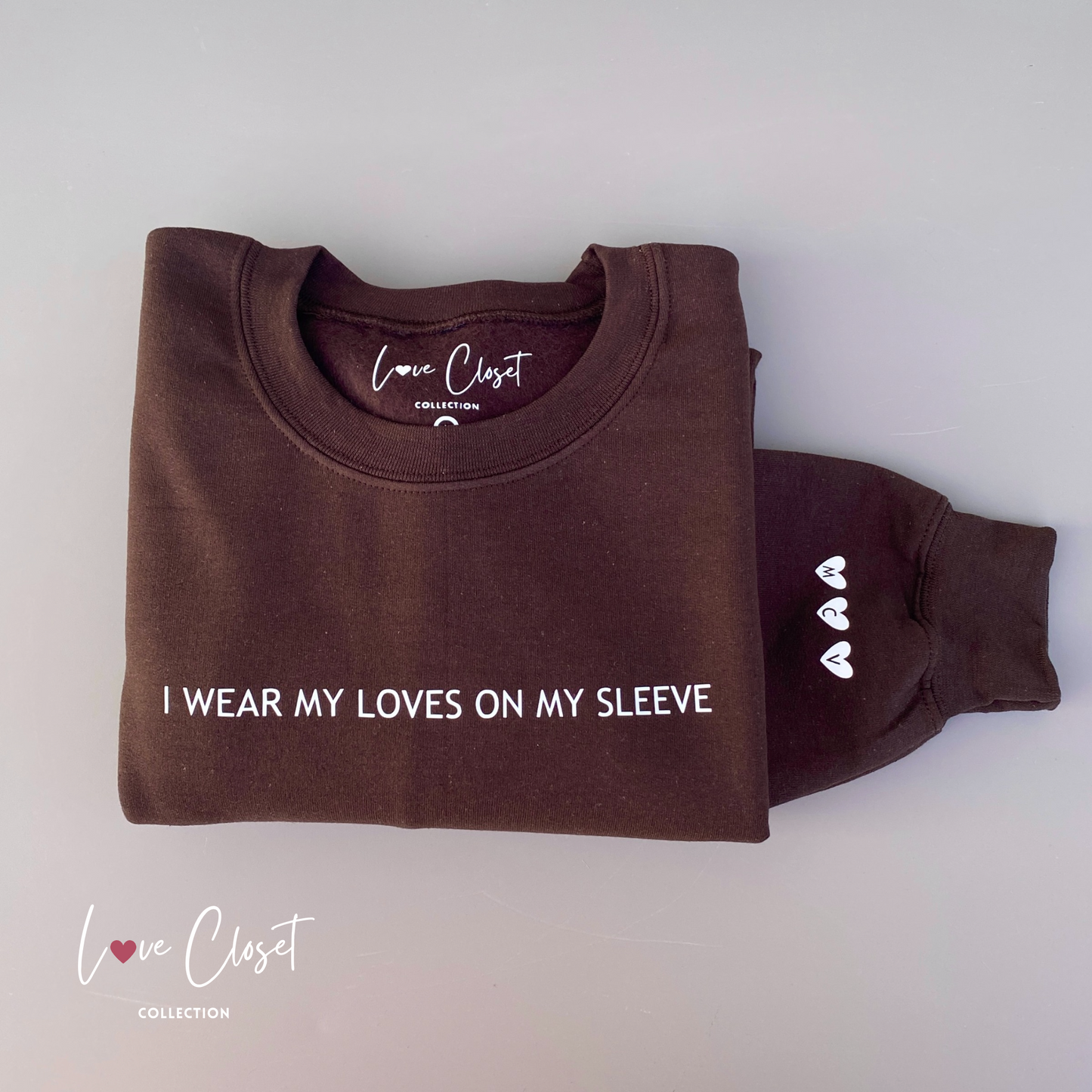 Sweat-shirt personnalisé | « I wear my loves on my sleeve »