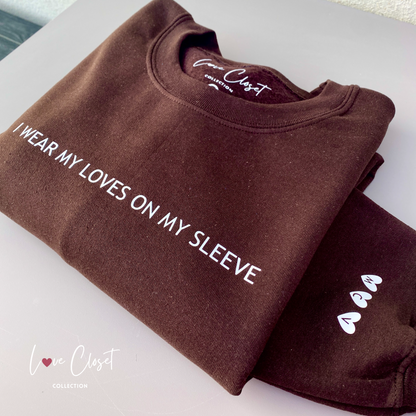 Sweat-shirt personnalisé | « I wear my loves on my sleeve »