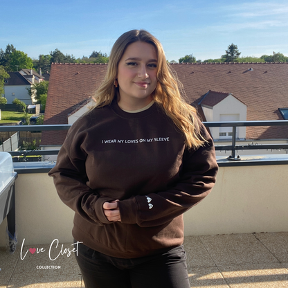 Sweat-shirt personnalisé | « I wear my loves on my sleeve »