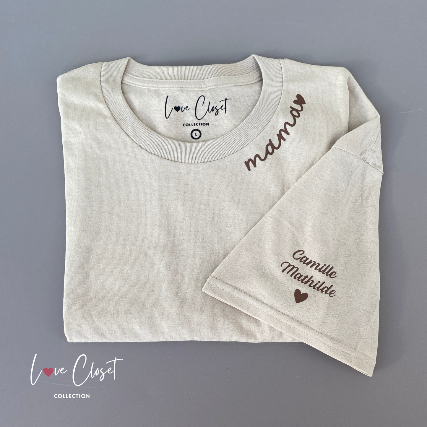 T-shirt personnalisé | « Love mom »