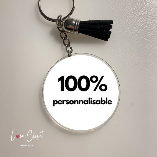 Porte-clés 100% personnalisable