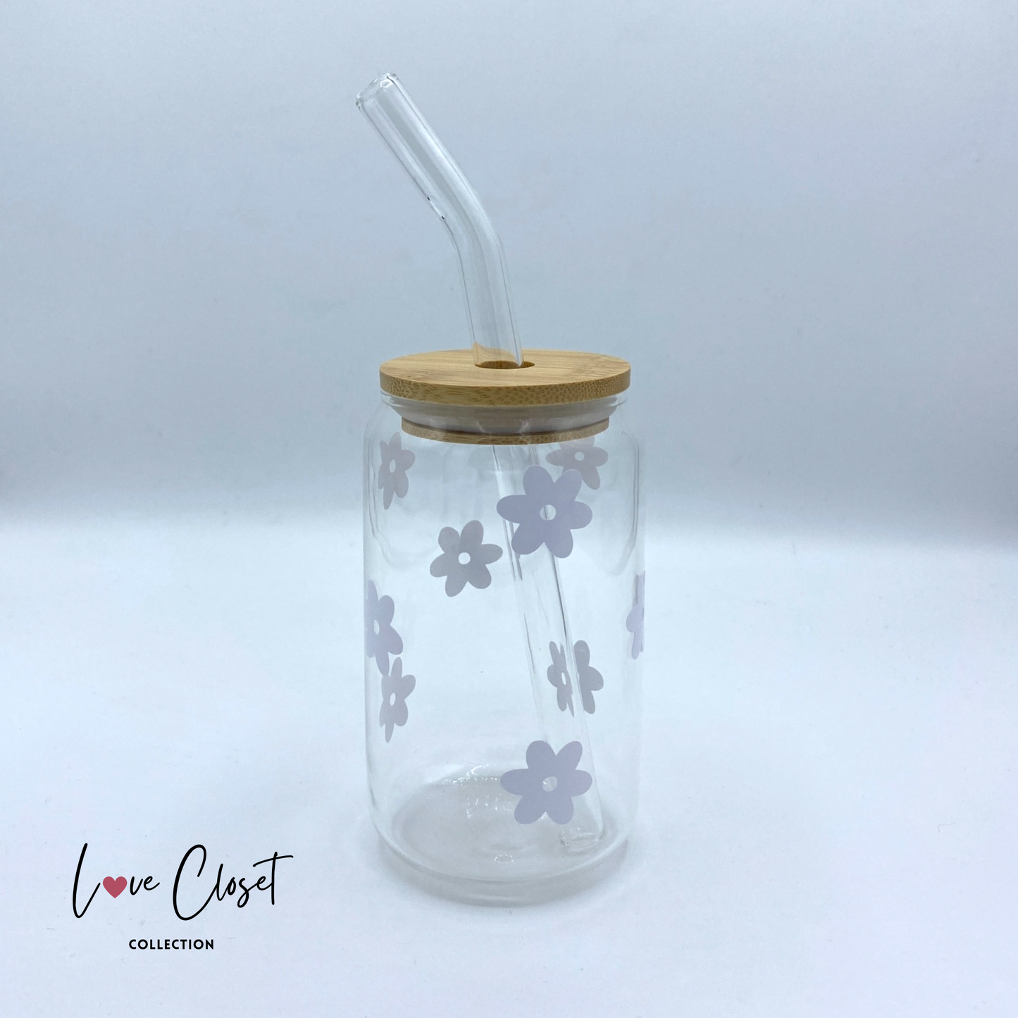 Verre à paille | « Flowers » 400ml